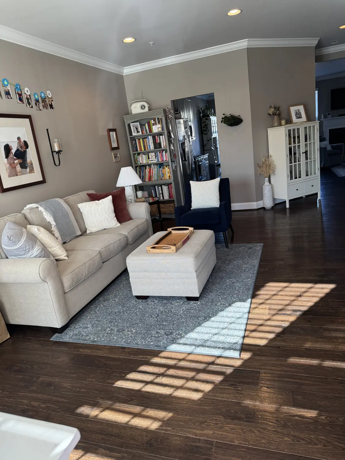 Bright and clean family living room